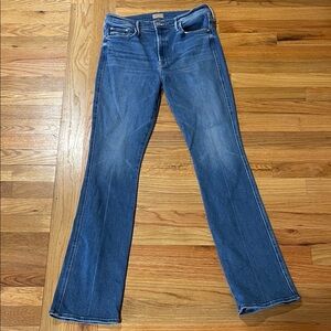 MOTHER Double Insider Heel Jeans. Full length 33inch inseam